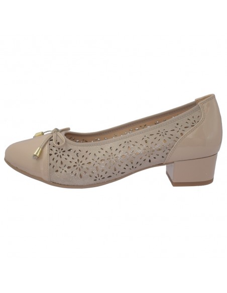 Pantofi dama, din piele naturala, marca Caprice, 9-22501-22-03-03, bej