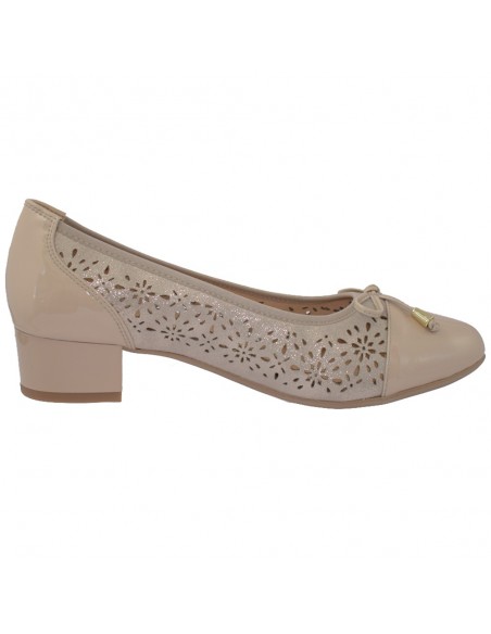 Pantofi dama, din piele naturala, marca Caprice, 9-22501-22-03-03, bej