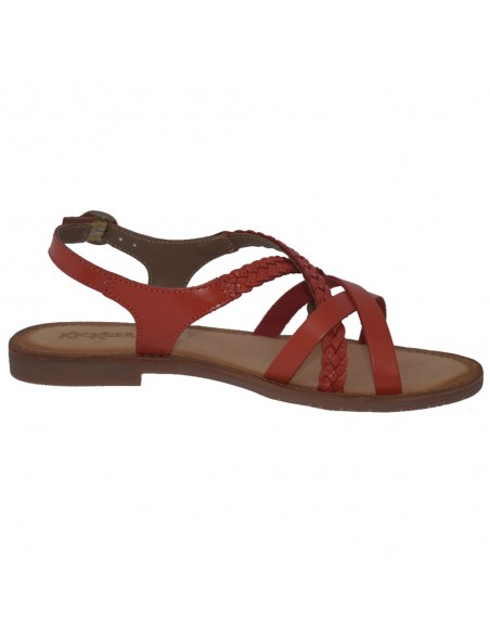 Sandale dama, din piele naturala, marca KicKers, 708850-50-11-134, orange