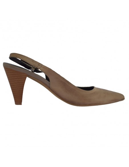 Pantofi dama, piele naturala, marca Carmens, Cod 23509-03-35, culoare taupe