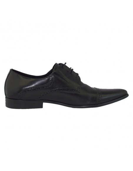 Pantofi eleganti barbati, piele naturala, marca Saccio, Cod AE110207-8A-01-17, culoare negru