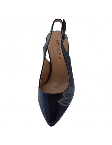 Pantofi dama, din piele naturala, Deska, 37228-01-O-33, negru