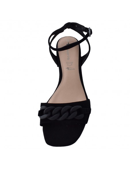 Sandale dama, din piele naturala, marca Tamaris, cod 1-28205-28-001-01-10, culoare negru