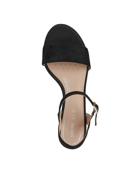 Sandale dama, din piele naturala, marca Geox, D25RXB-00021-C9999-01-06, negru