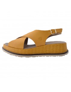 Sandale de damă, din piele naturală, marca Yokono, Quios-10-08-150, galben