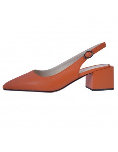 Pantofi dama, din piele naturala, marca Jose Simon, R897-30-R607-11-147, orange