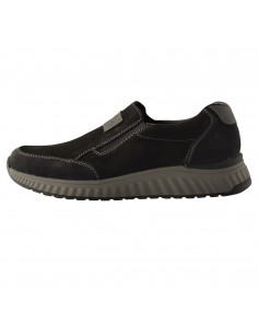 Pantofi bărbați, din piele naturală, Rieker, B0654-00-01-22, negru
