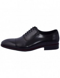 Pantofi barbati, piele naturala, marca Eldemas, Cod EL550-331-H-01-24, culoare negru