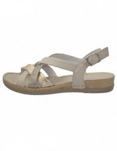 Sandale dama, piele naturala, marca Walk, Cod 9029-30090-52-38, culoare crem