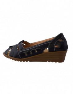 Sandale dama, din piele naturala, marca Eldemas, B0172-1, negru
