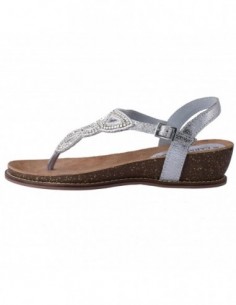 Sandale dama, piele naturala, marca Carmela, Cod 65572-18-44, culoare argintiu