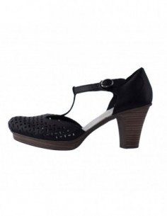 Sandale dama, piele naturala, marca Rieker, Cod 47532-00-1, culoare negru