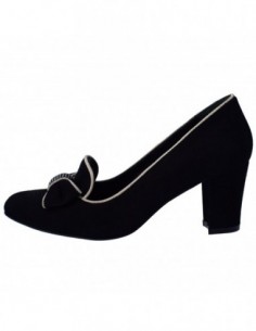 Pantofi dama, din piele naturala, marca Perla, 967-01-76, negru